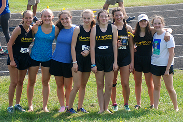 Harwood Girls JV Cross Country team. Photo: Laura Caffry