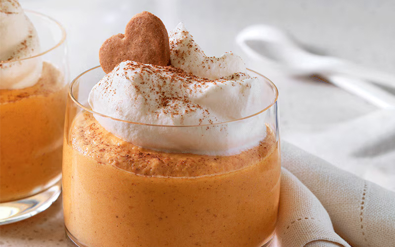 No-bake pumpkin cheesecakes