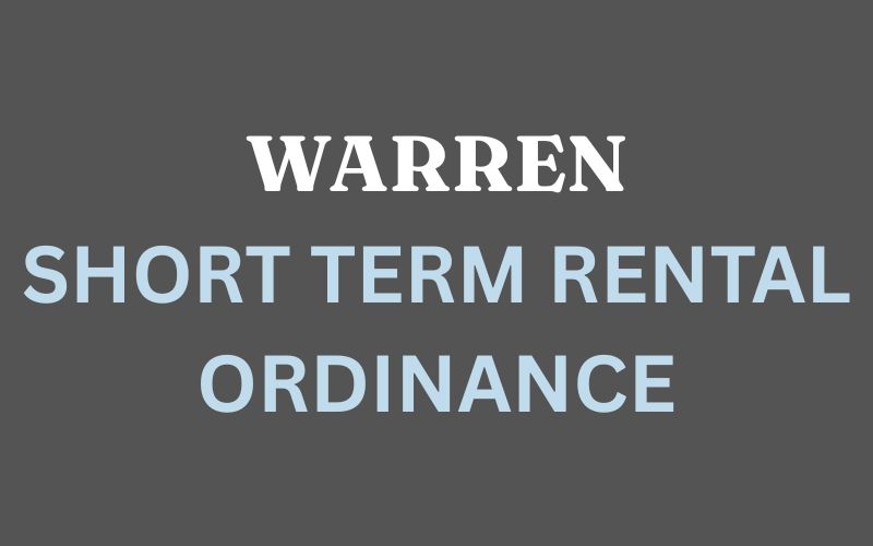 Warren Short Term Rental Ordinance Warren Short Term Rental Ordinance