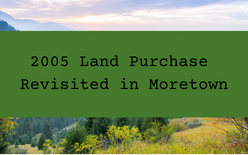 2005 Land Purchase Revisited in Moretown
