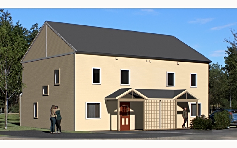 Artist’s rendering of the new duplex.