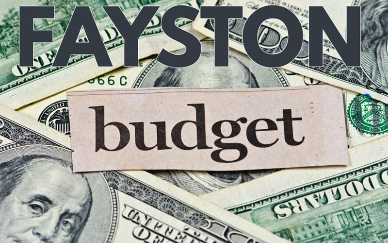Fayston Budget