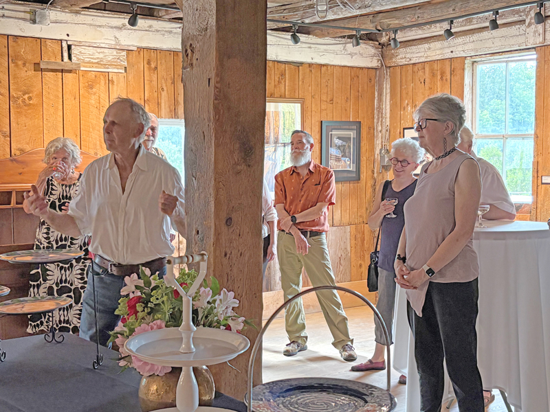 George Schenk at Gary Eckhart Gallery Dedication