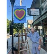 Sixth annual Banners on Bridge Street returns to Waitsfield with new public art installation